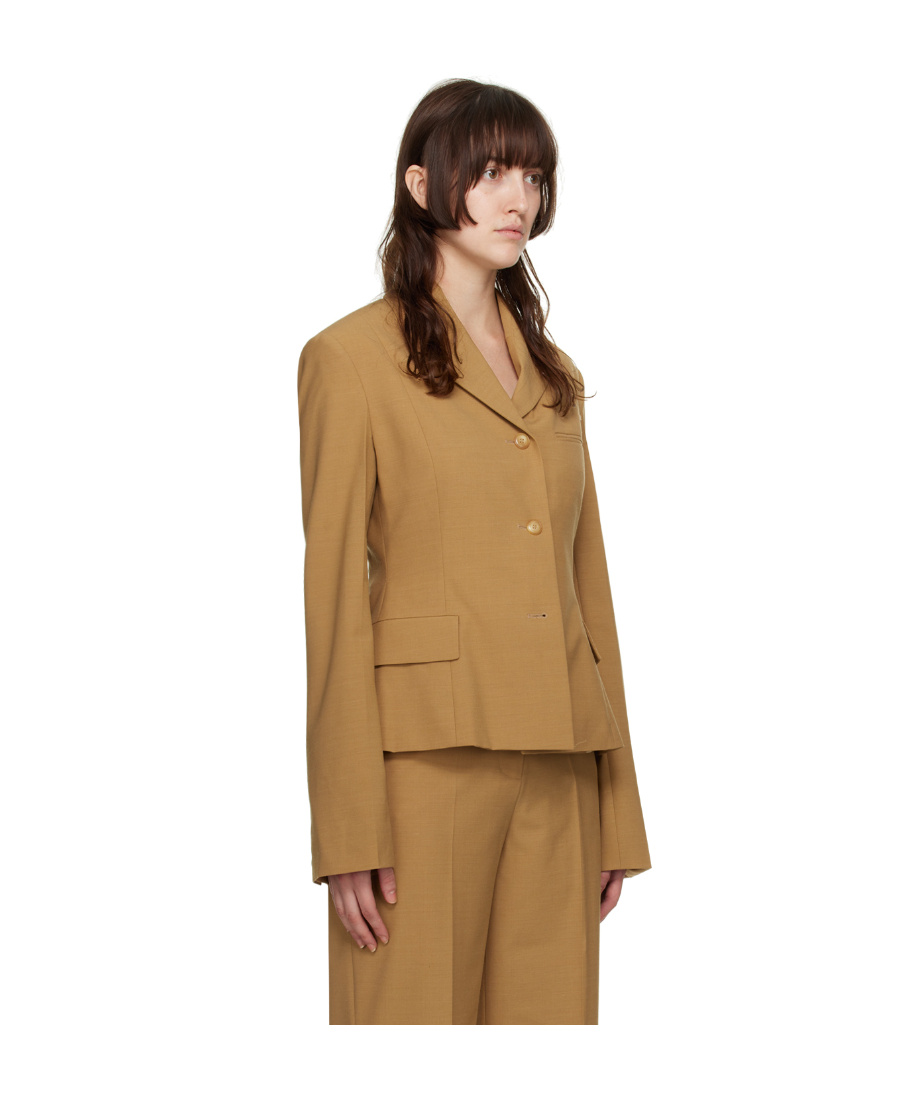 NANUSHKA LAPEL LONG-SLEEVED SUIT COAT 