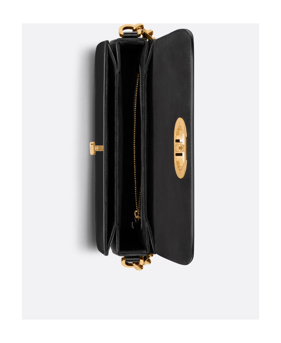 Dior 30 Montaigne Avenue Bag Leather In Black