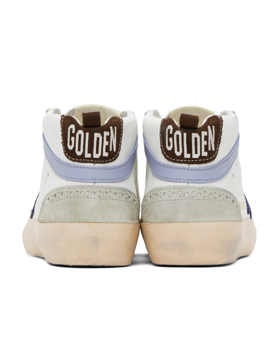 Golden Goose Mid Star High-top Casual Shoes In White
