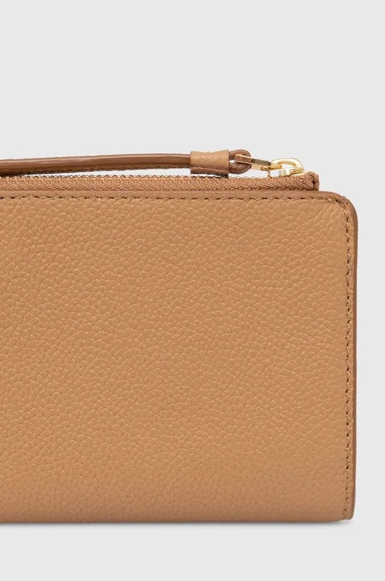 TORY BURCH LOGO-PATCH LEATHER WALLET