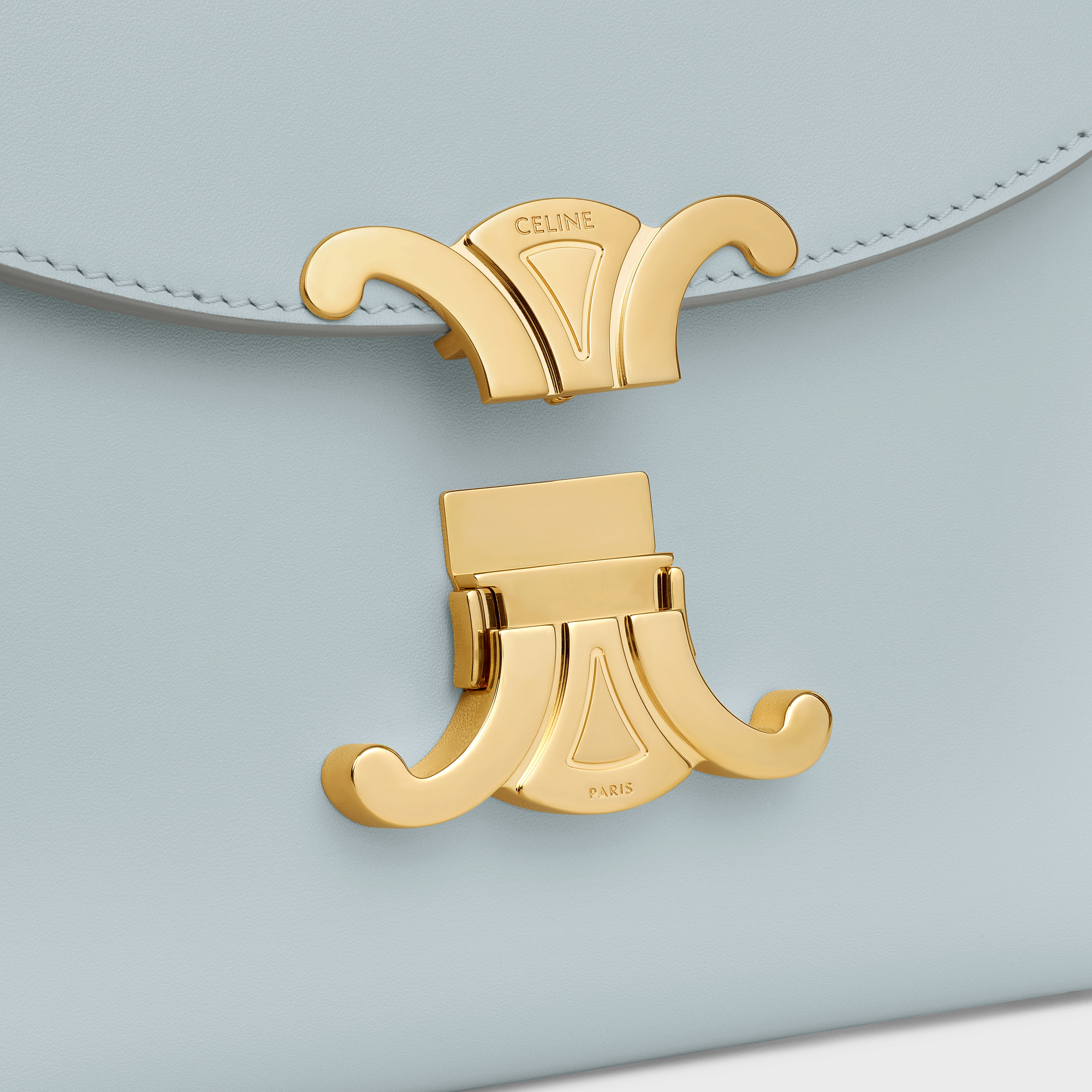 Celine Flip Shoulder Bag In Blue