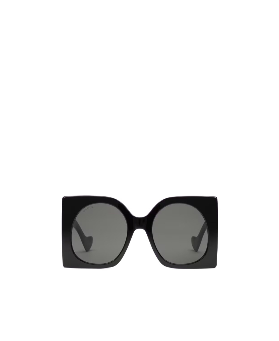 Gucci Womens Gg1257s Rectangle-frame Tortoiseshell Acetate Sunglasses In Gray