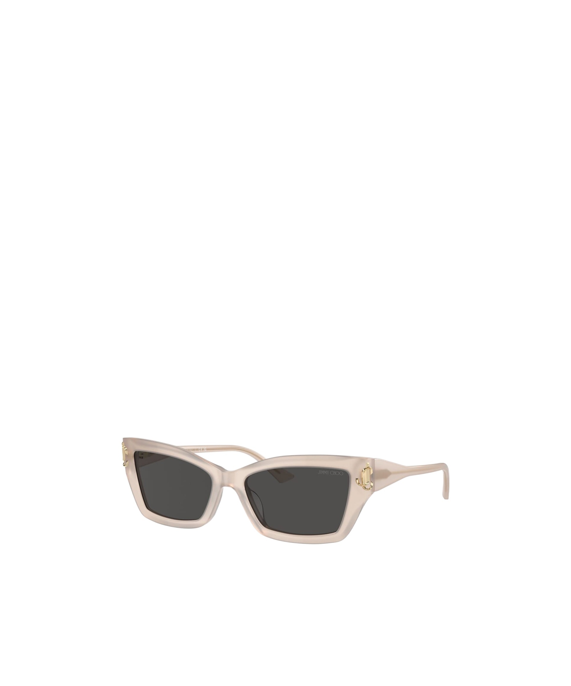 Jimmy Choo Eyewear Rectangle Frame Sunglasses In Black