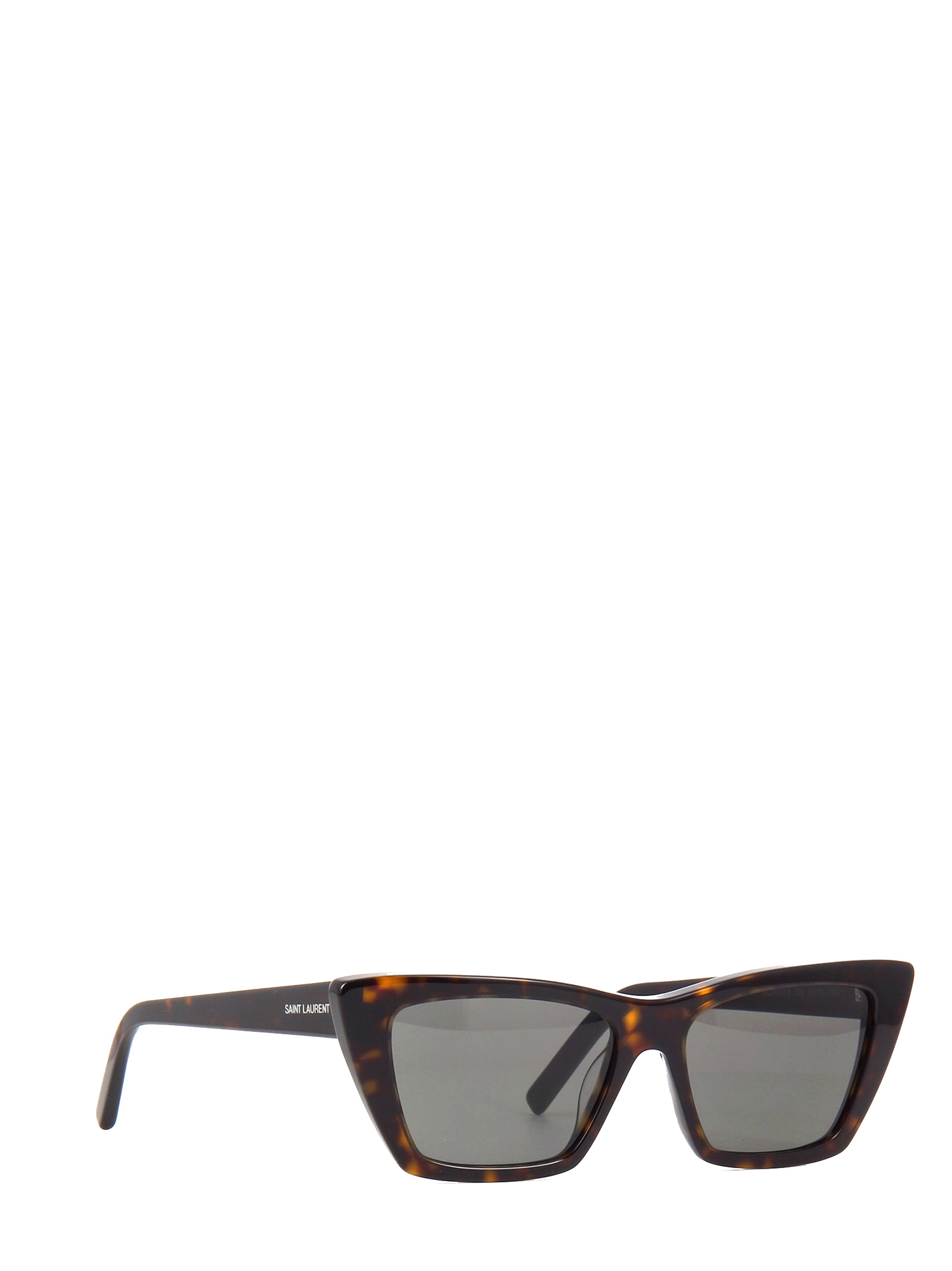 Saint Laurent Frame Design Sunglasses In Gray