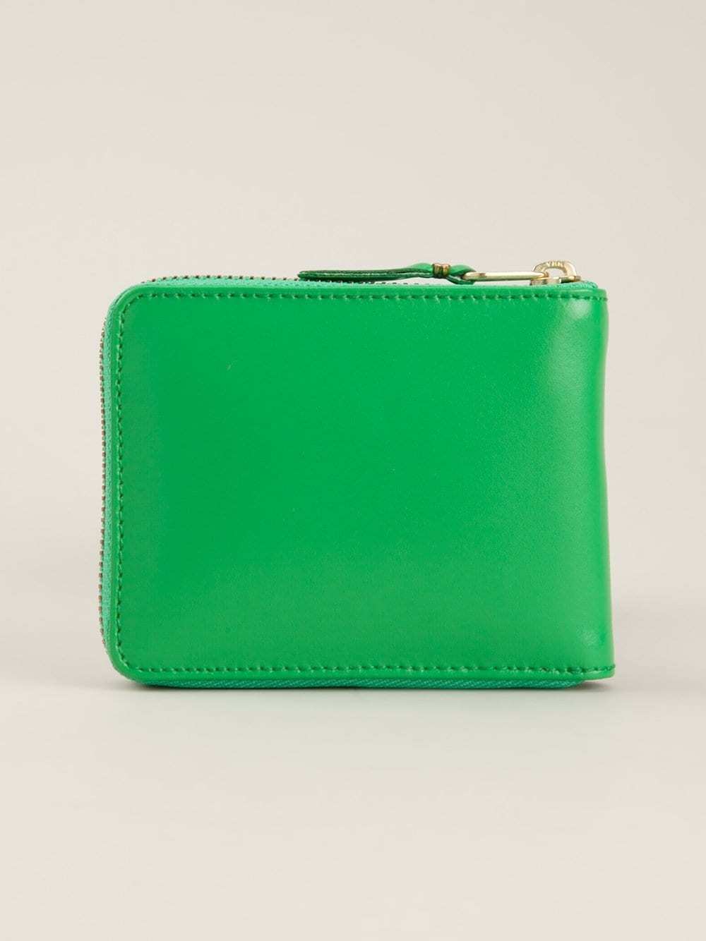 COMME DES GARÇONS ZIP-AROUND LEATHER WALLET