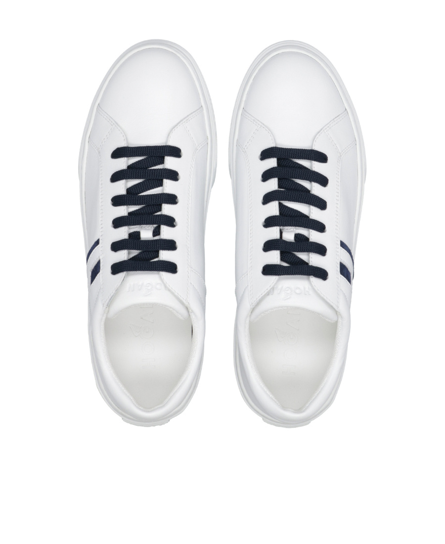 Hogan Teen Lace-up Sneakers In White