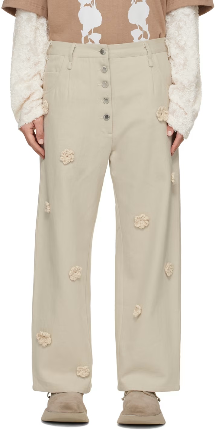 Song For The Mute Straight-leg Casual Pants In Gray