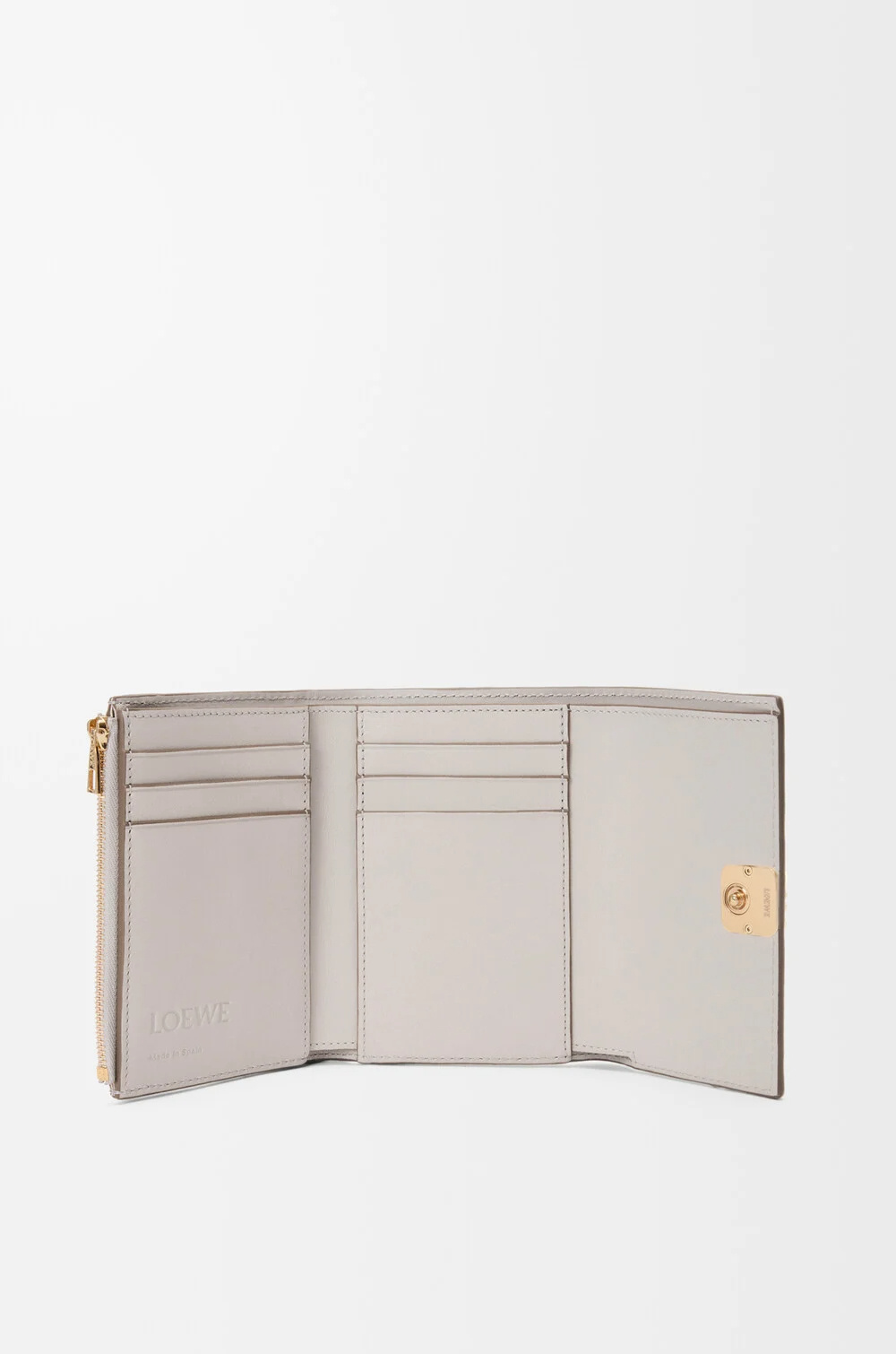 Loewe Anagram Small Vertical Wallet In White