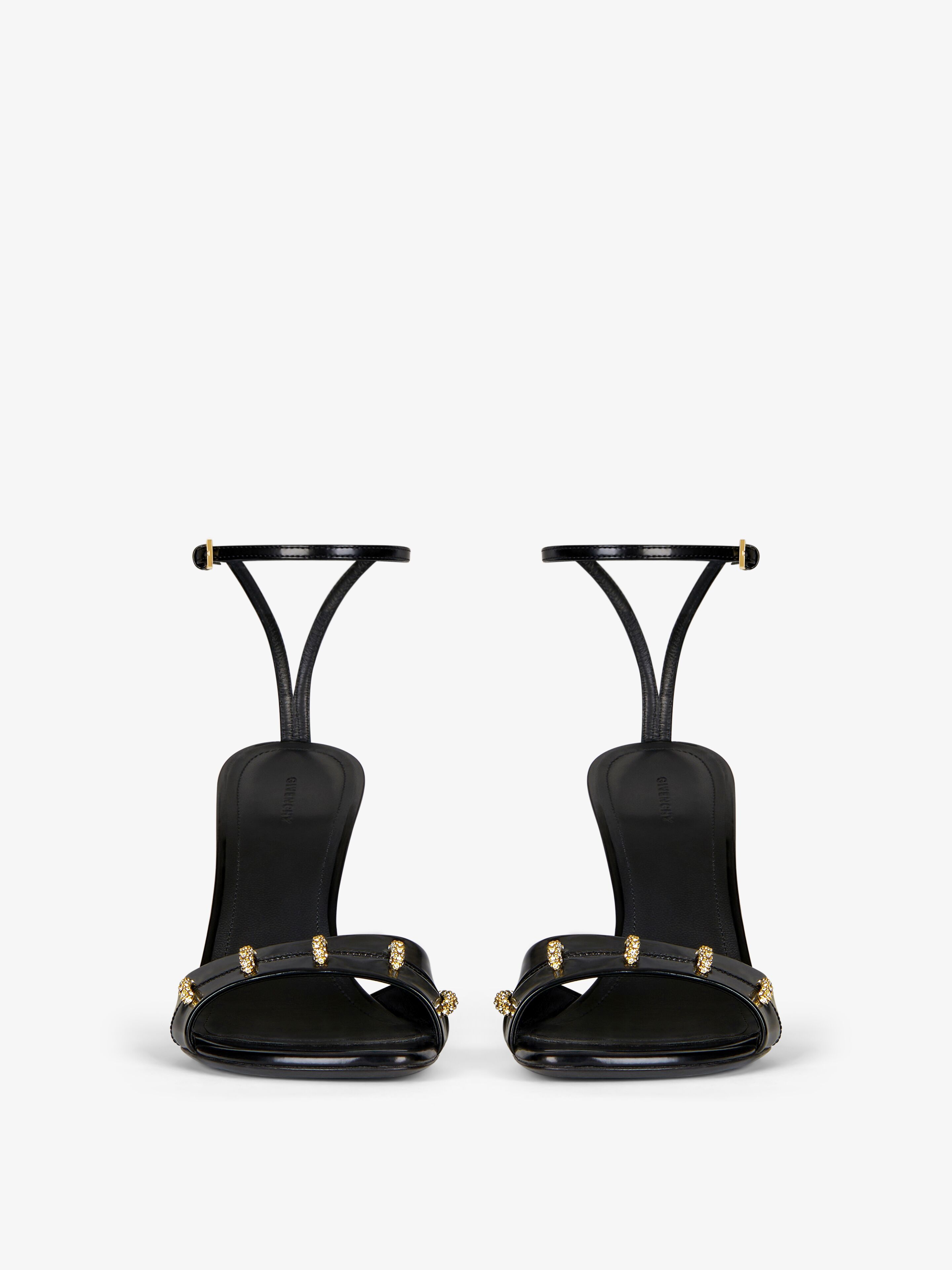 Givenchy 100mm Crystal-embellished Sandals In Black