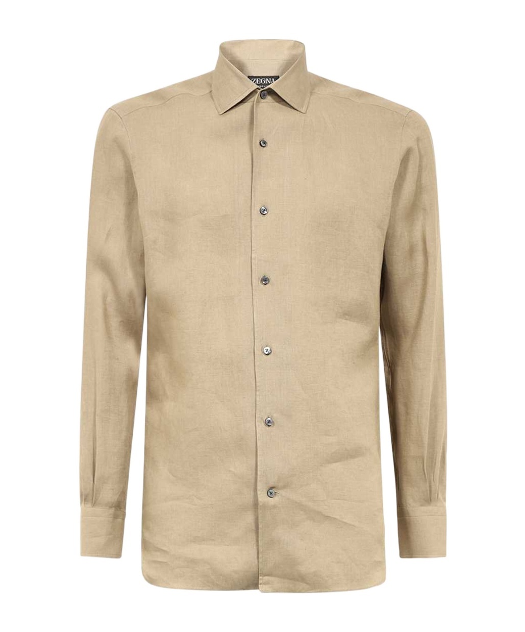 Shop Zegna Long-sleeved Shirt In Nude