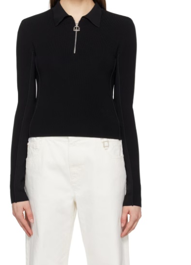 WOOYOUNGMI HALF-ZIPPED POLO SHIRT 