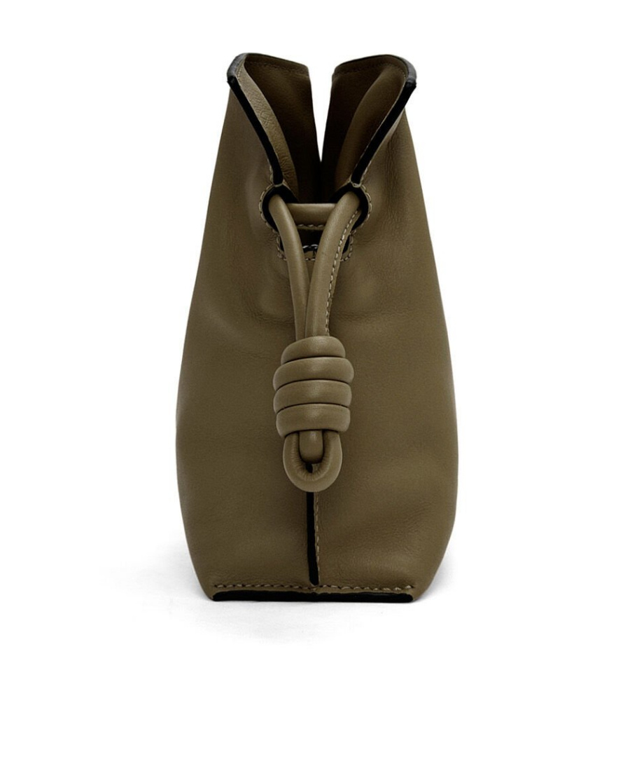 Loewe Flamenco Mini Shoulder Bag In Green