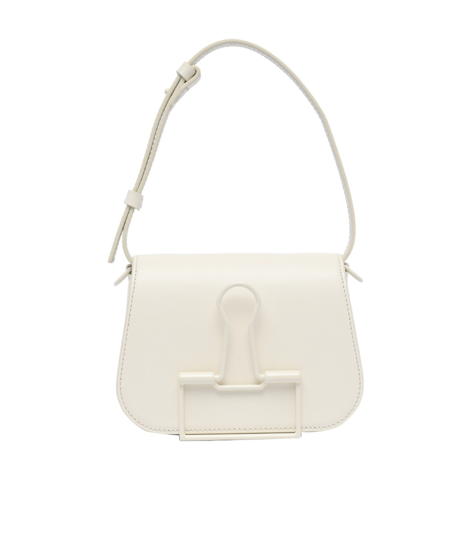 OFF-WHITE BINDER LEATHER SHOULDER BAG 