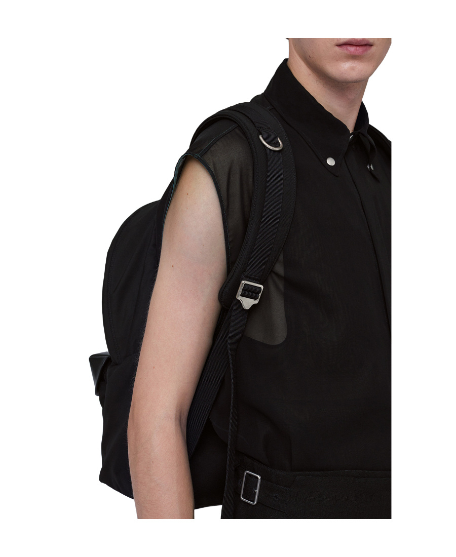 Jil Sander Debossed-logo Backpack In Black