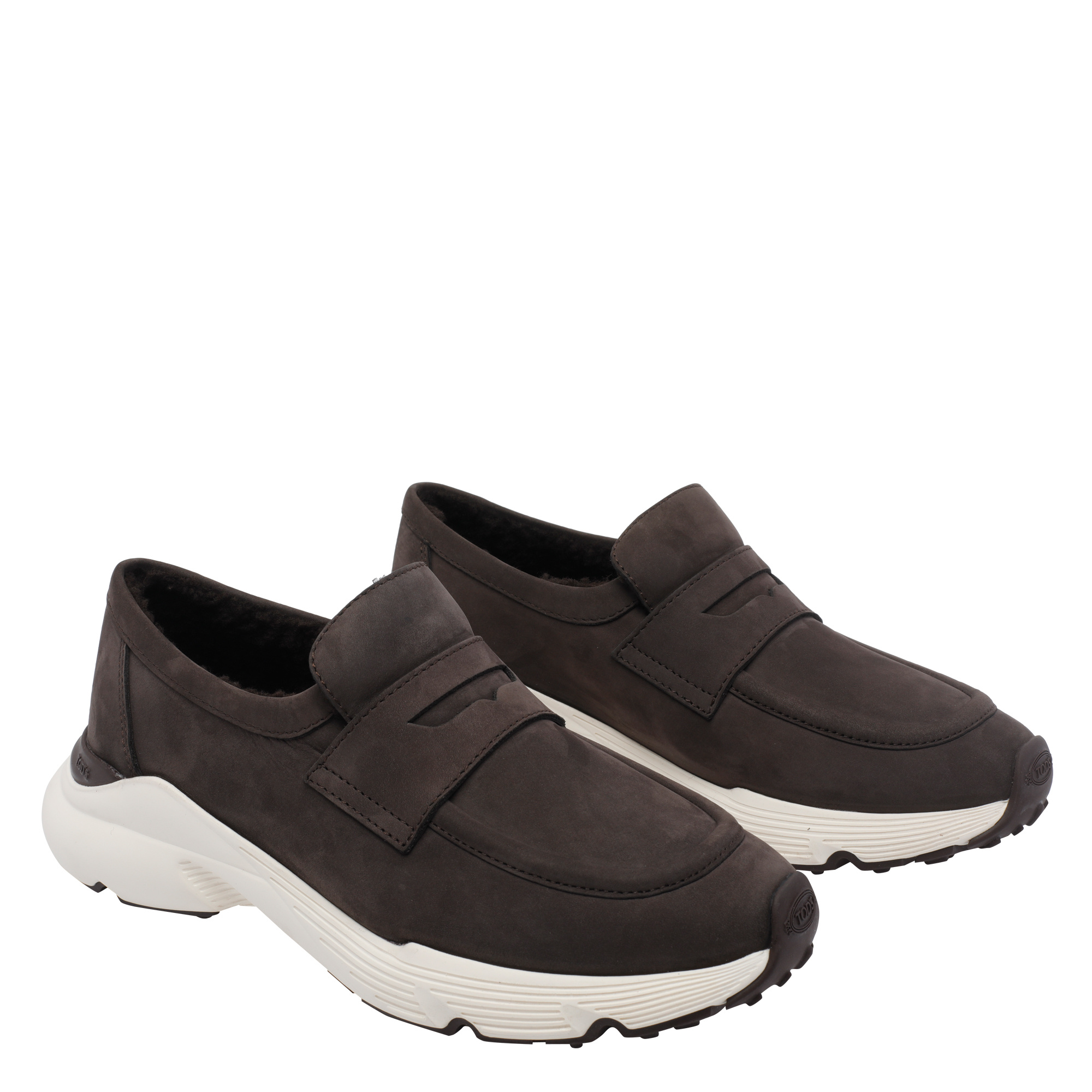 Tod's Round-toe Sneakers In Black