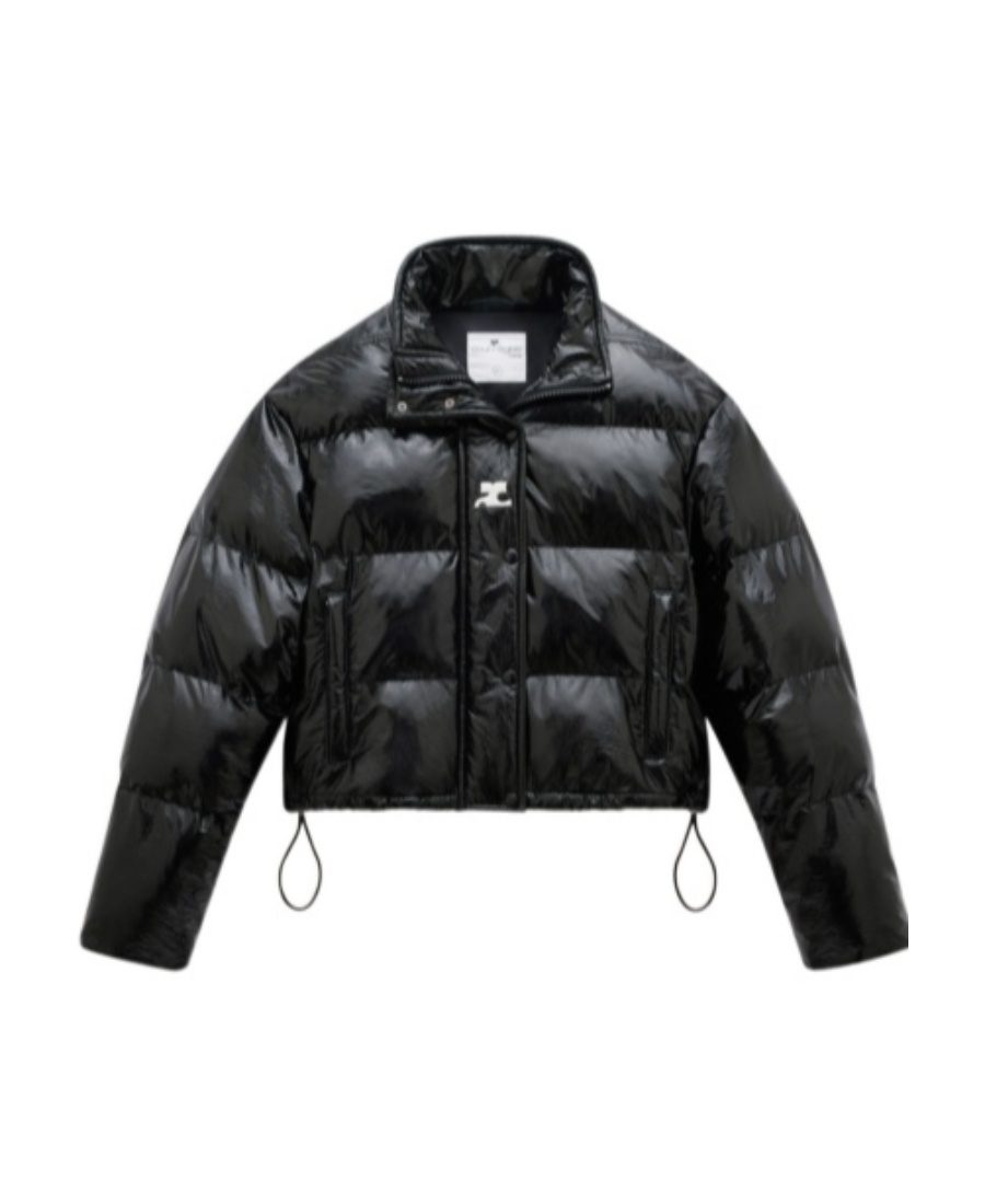 Courrèges Courreges Women Down Jacket With Logo In Black