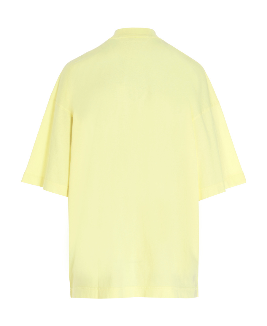 Palm Angels Dancing Bears Print T-shirt In Yellow