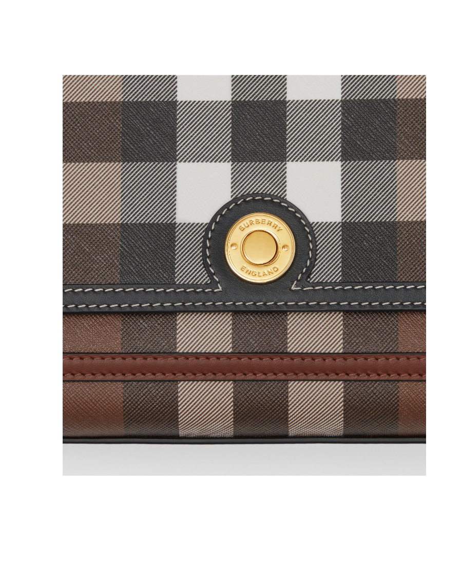 Burberry Note Check Crossbody Bag In Multicolor