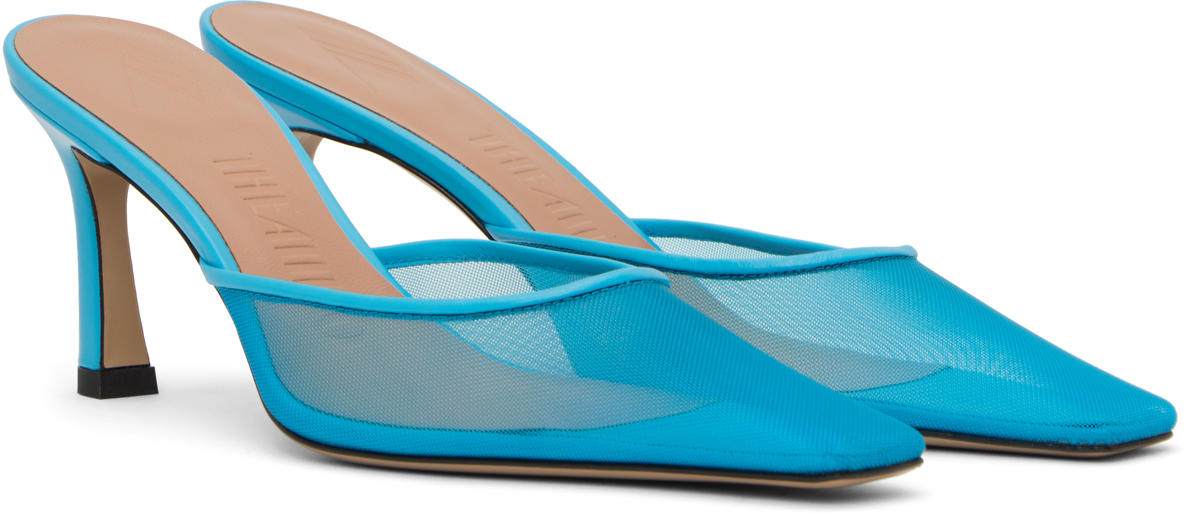Attico Juno Mules In Blue
