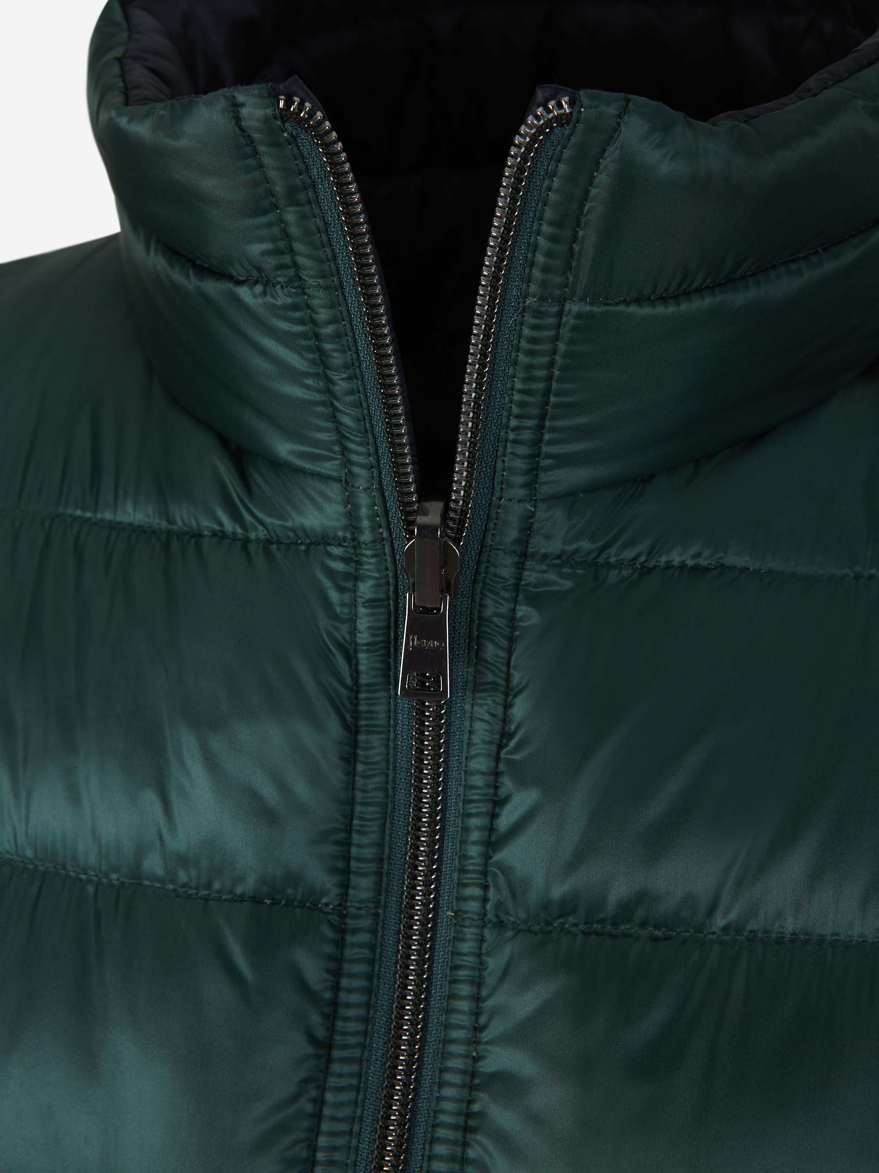 Herno Reversible Quilted Gilet In Green