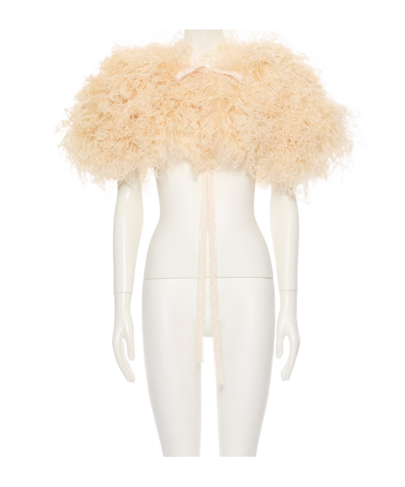 Valentino Tie-waist Shawl In Neutral