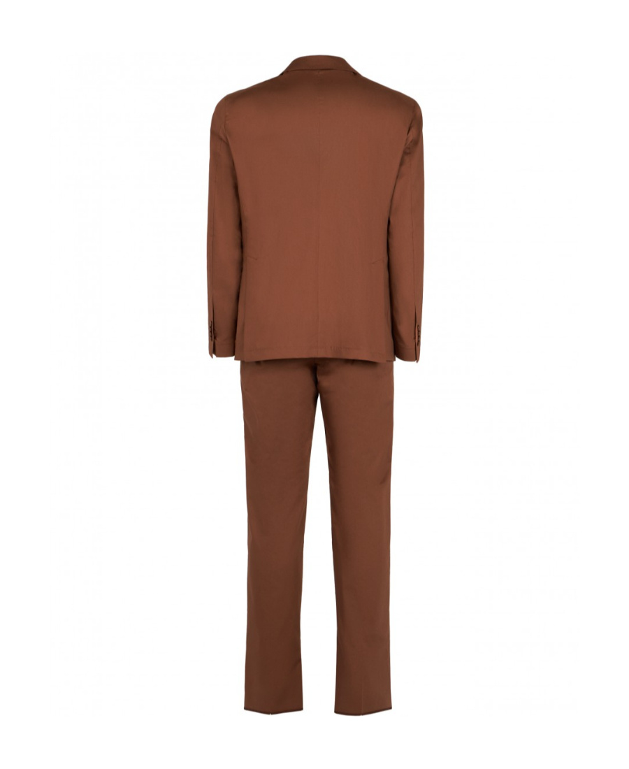 Tagliatore Single-breasted Suit Jacket And Suit Trousers In Brown