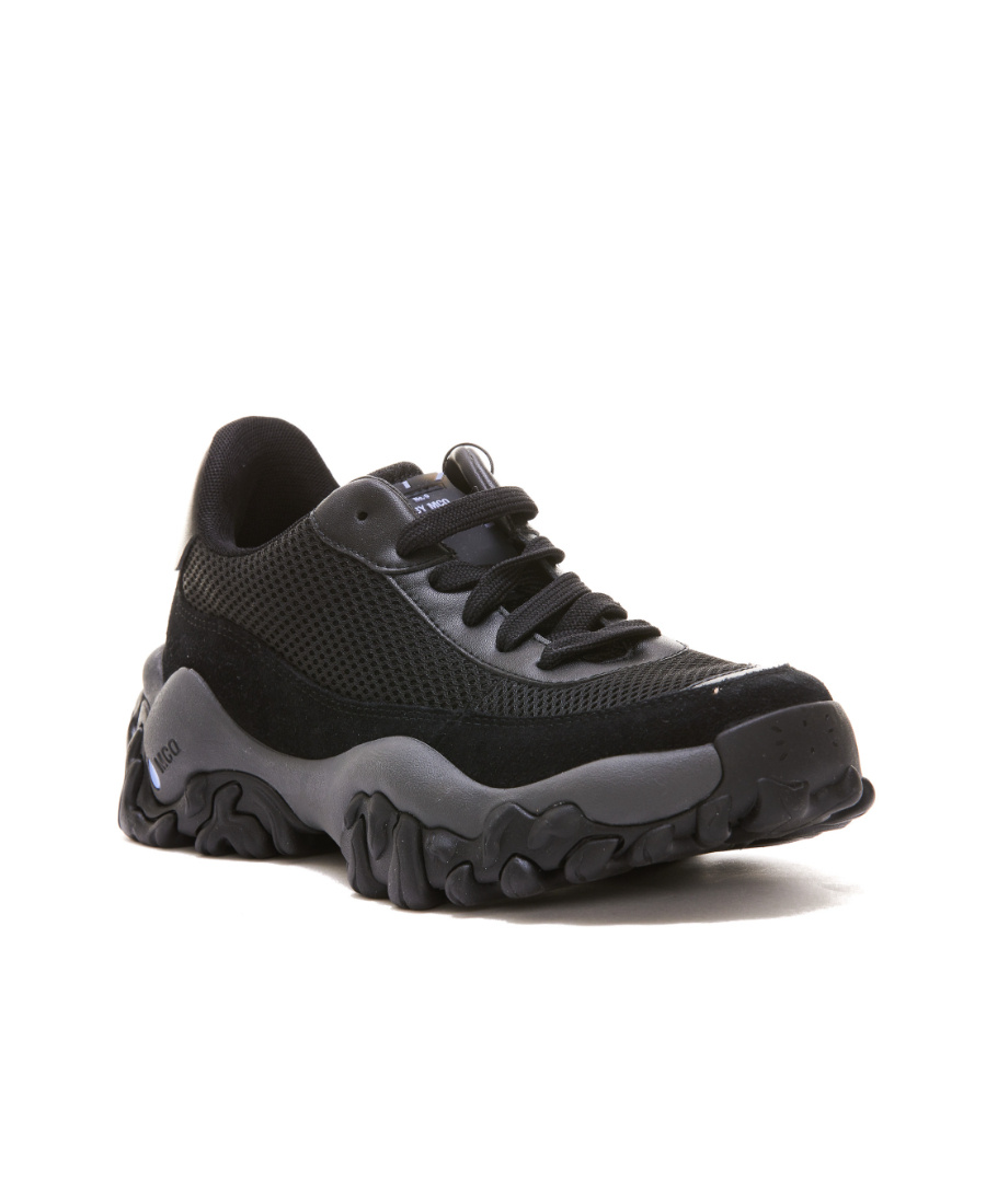 Mcq By Alexander Mcqueen Crimp Low-top Sneakers In Black