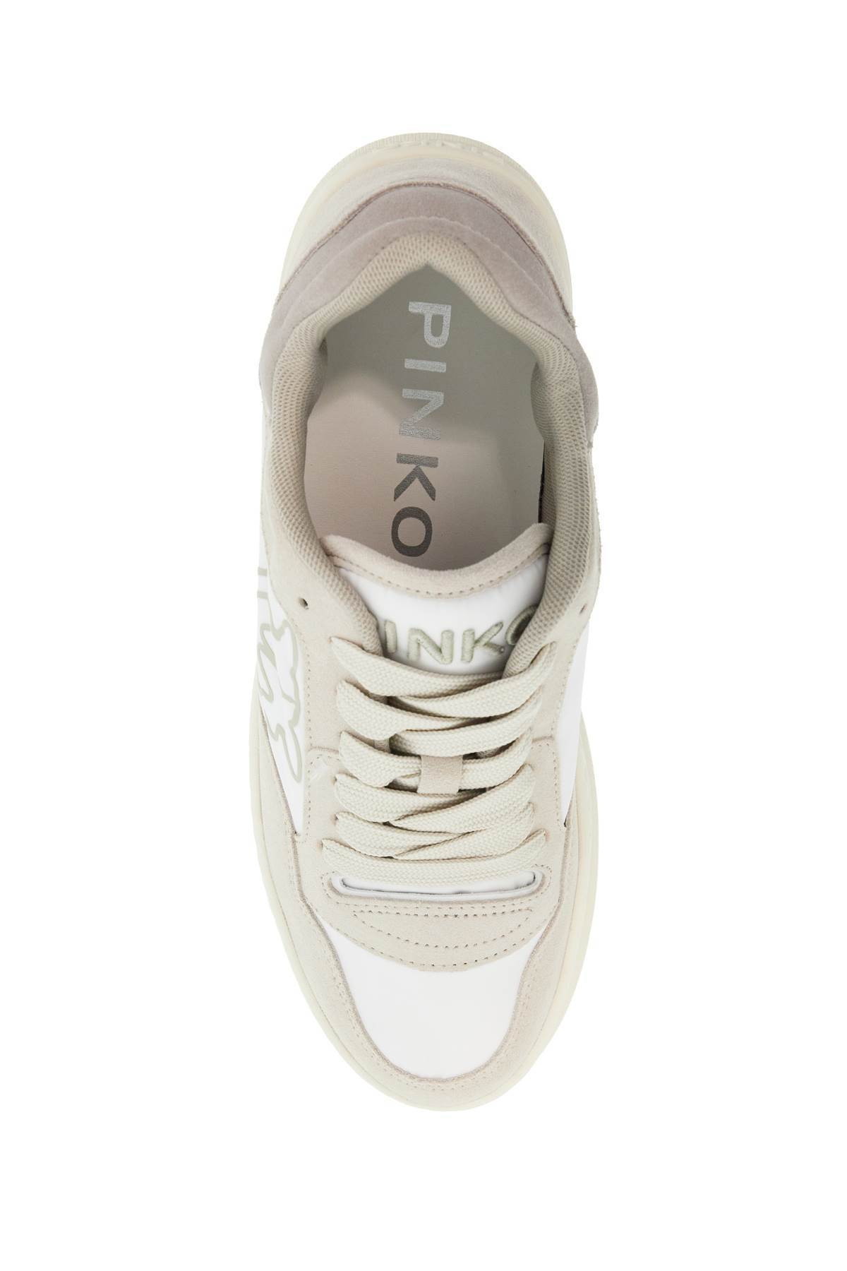 Shop Pinko Mandy Sneakers In White