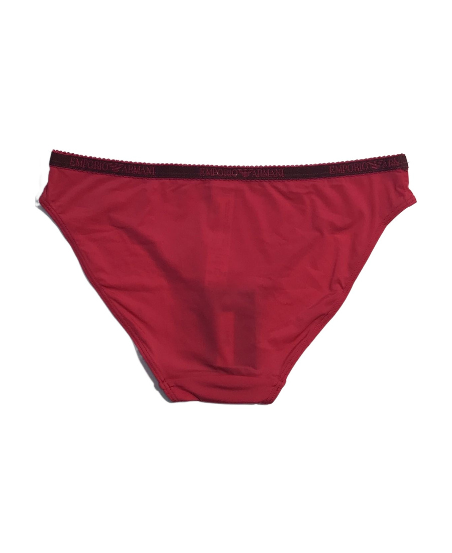 Emporio Armani Logo Logo Briefs In Red