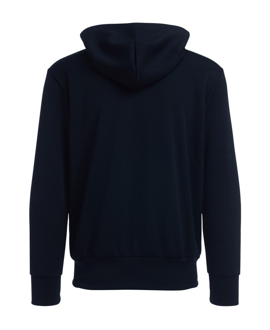 Comme Des Garçons Play Zippered Hooded Jacket In Black