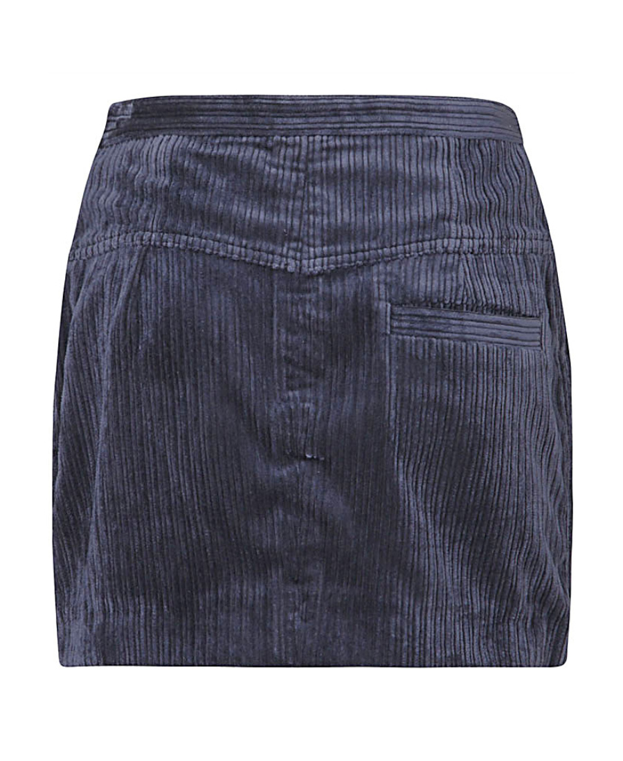 Isabel Marant Melva Corduroy Mini Skirt In Black