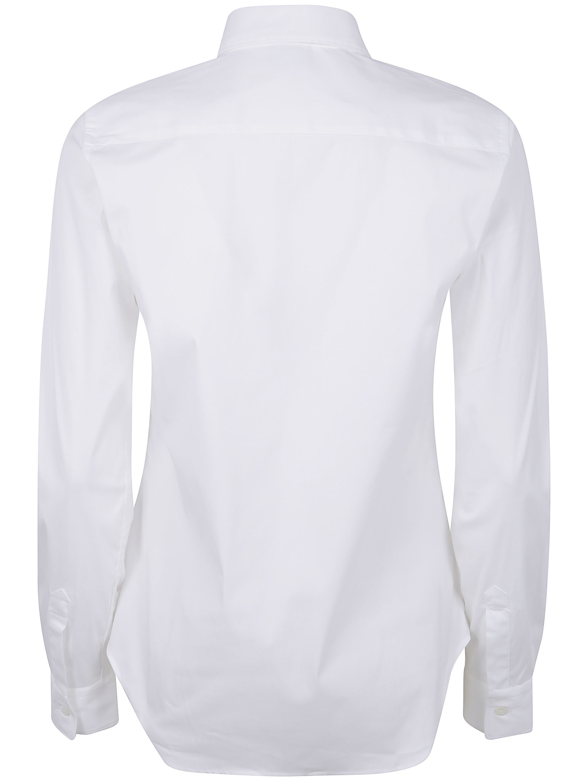 Aspesi Long-sleeved Lapel Shirt In White