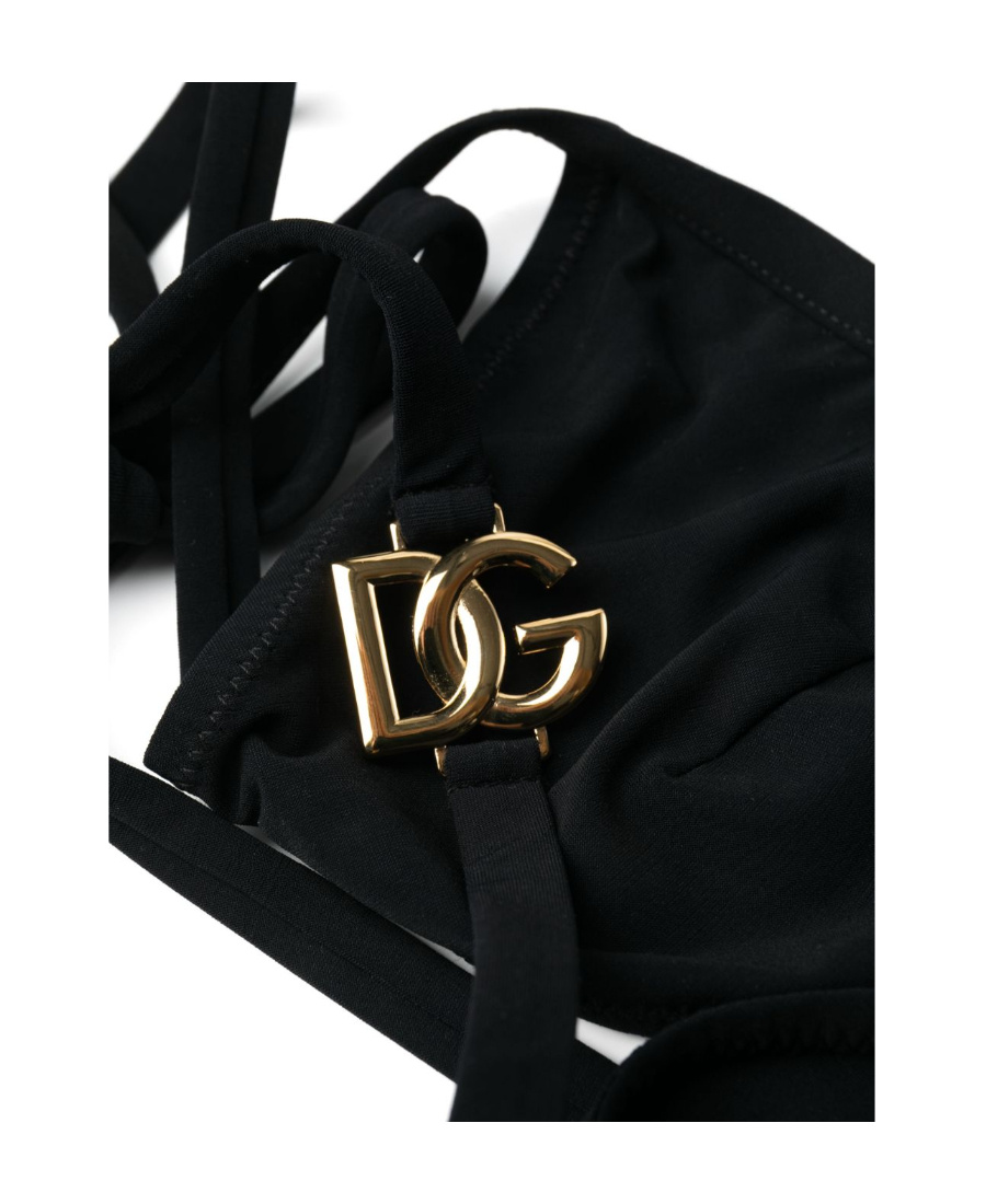 Dolce & Gabbana Triangle-cup Bikini Set In Black