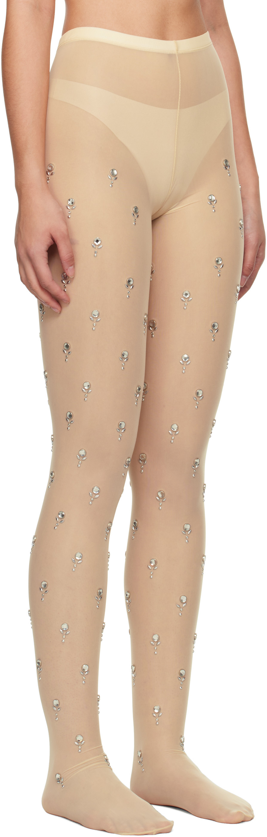 Rabanne Embroidered Jersey Thights