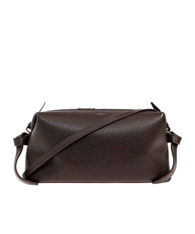Yuzefi Brioche Pouch Shoulder Bag In Brown