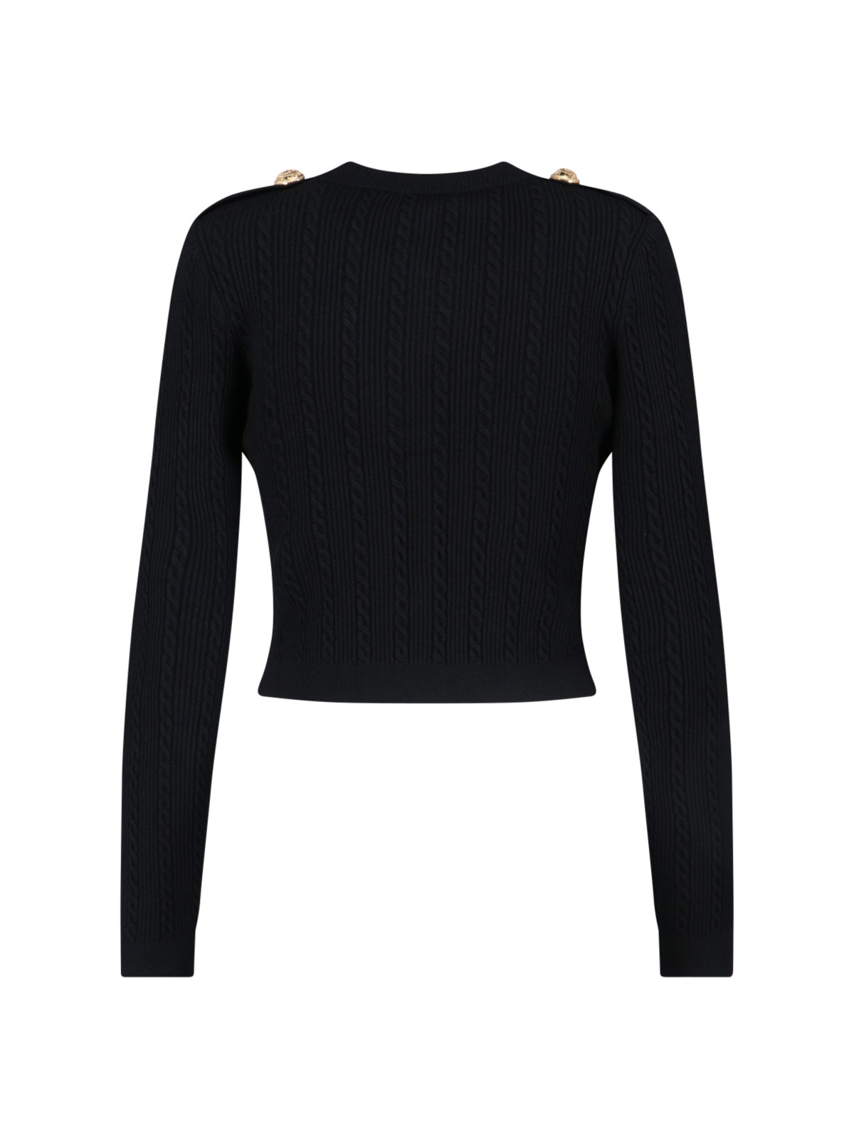 Balmain V-neck Long Sleeved Knitted Cardigan