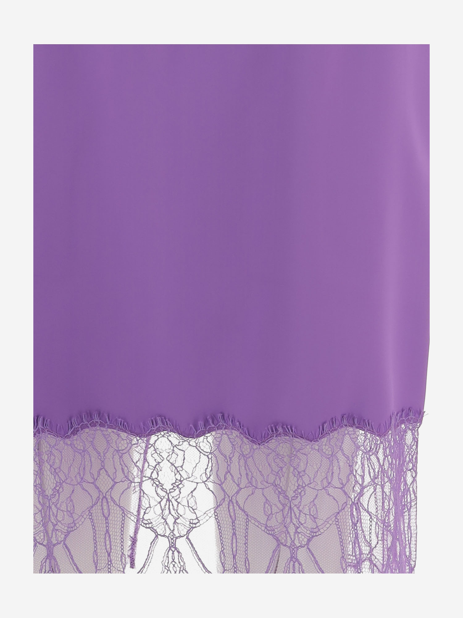 Gucci Lace Insert Skirt In Purple