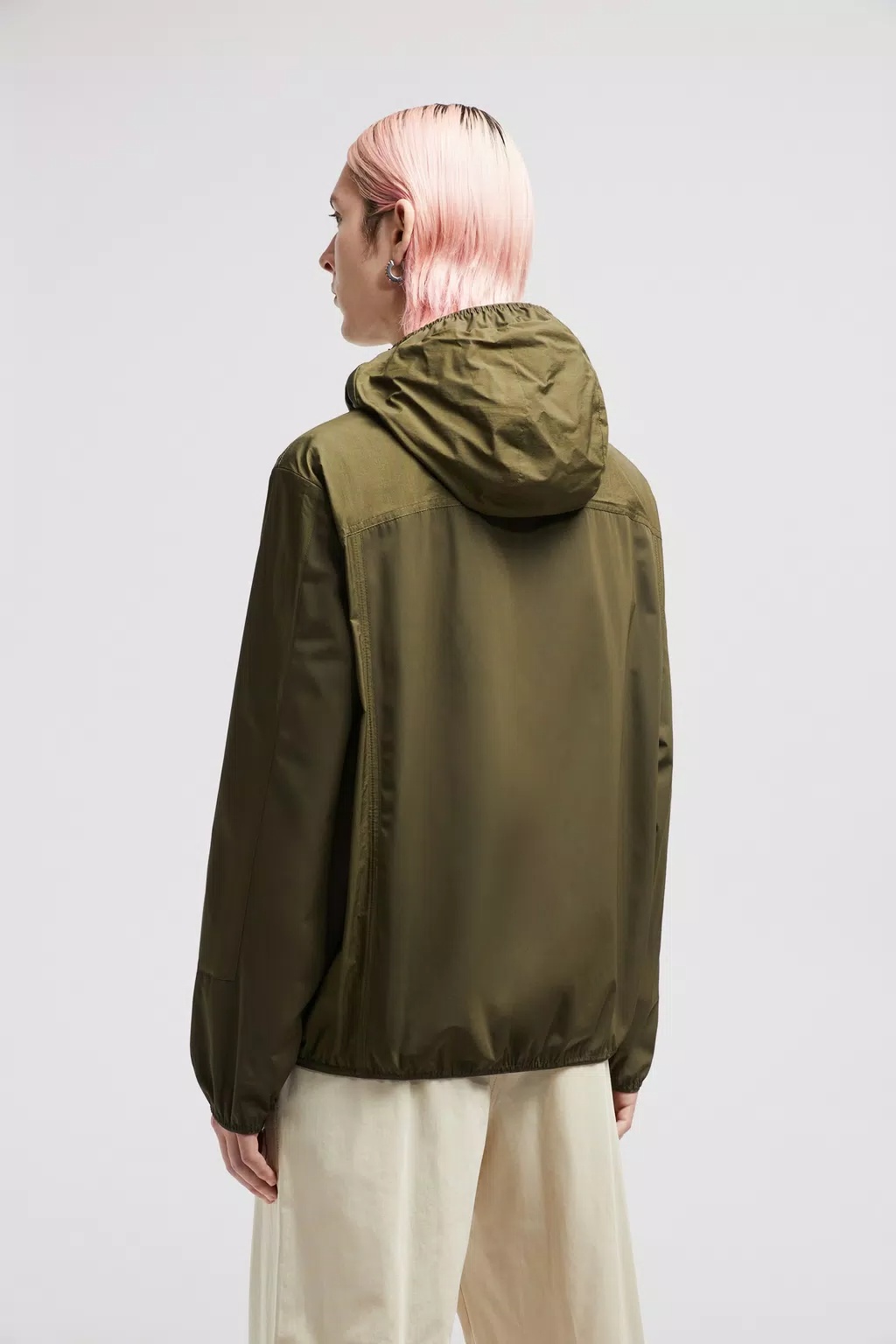 Moncler Kona Zip-up Windbreaker In Green
