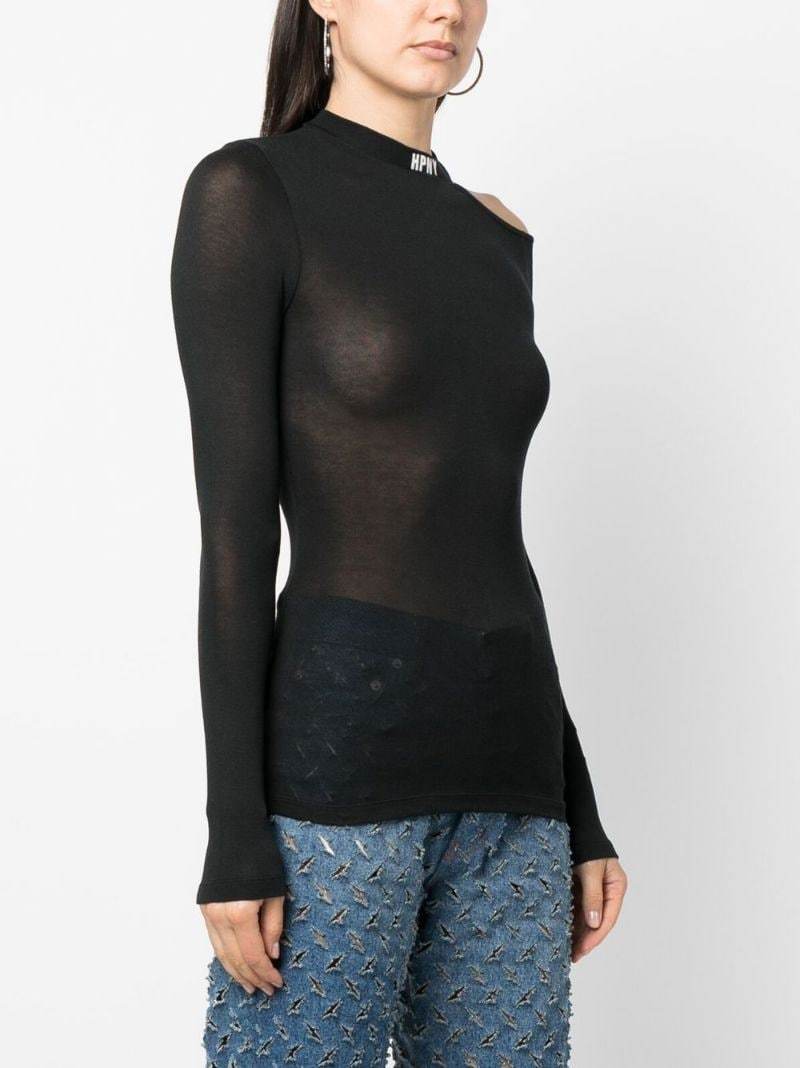 Heron Preston Cut-out Shoulder T-shirt In Black