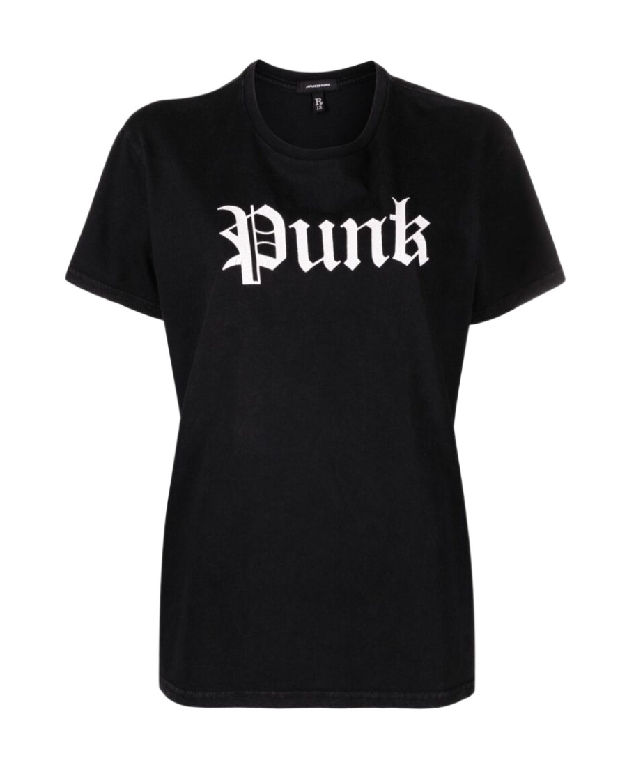 R13 PUNK-PRINT COTTON T-SHIRT 