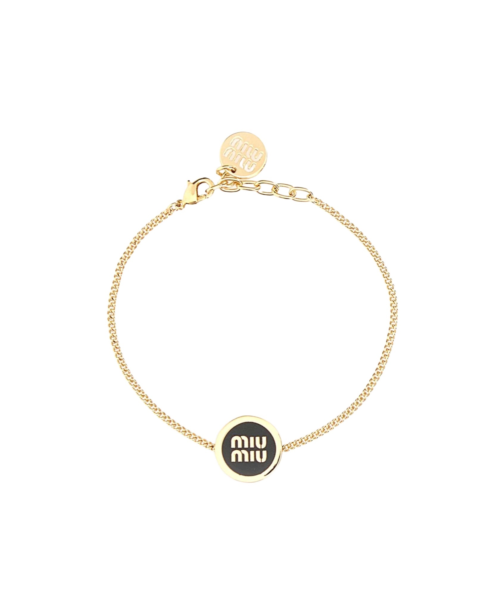 Miu Miu Bracciale In Metallo Smaltato In Gold