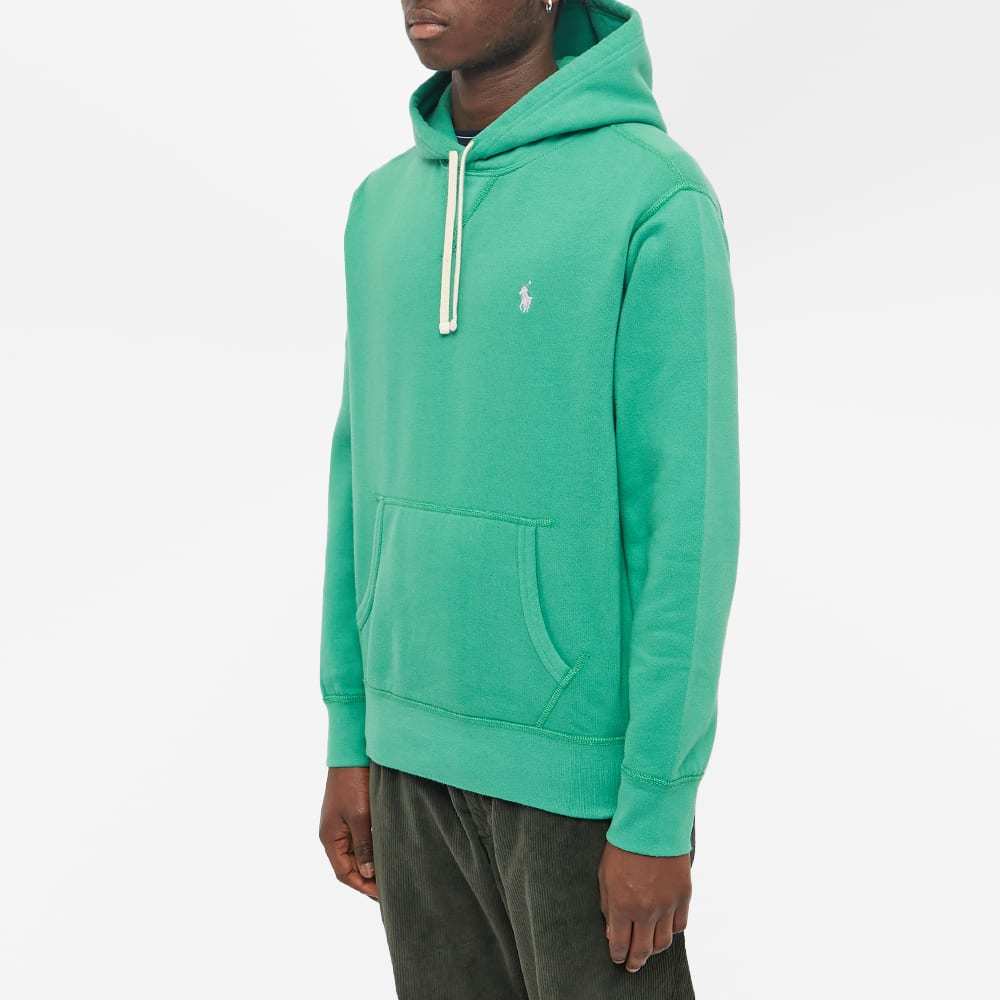 Polo Ralph Lauren Garment-dyed Fleece Hoodie In Green