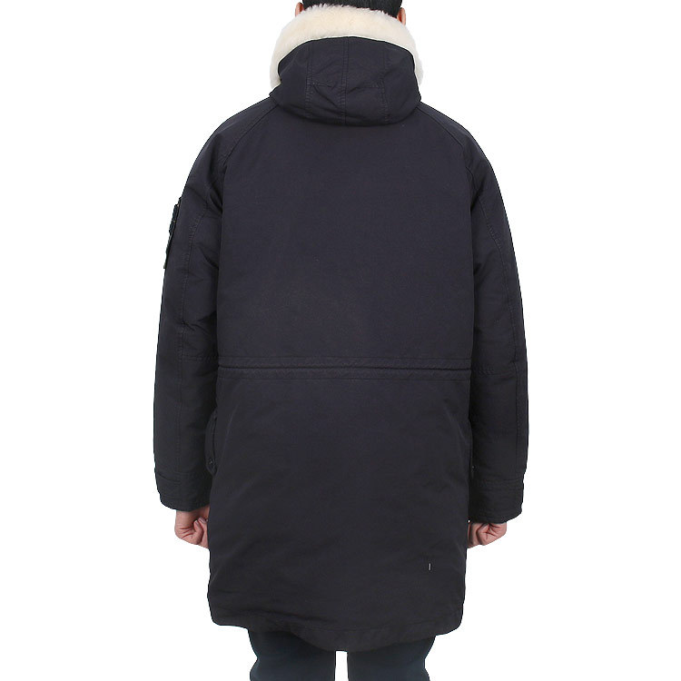 Stone Island David-tc Parka Coat In Blue