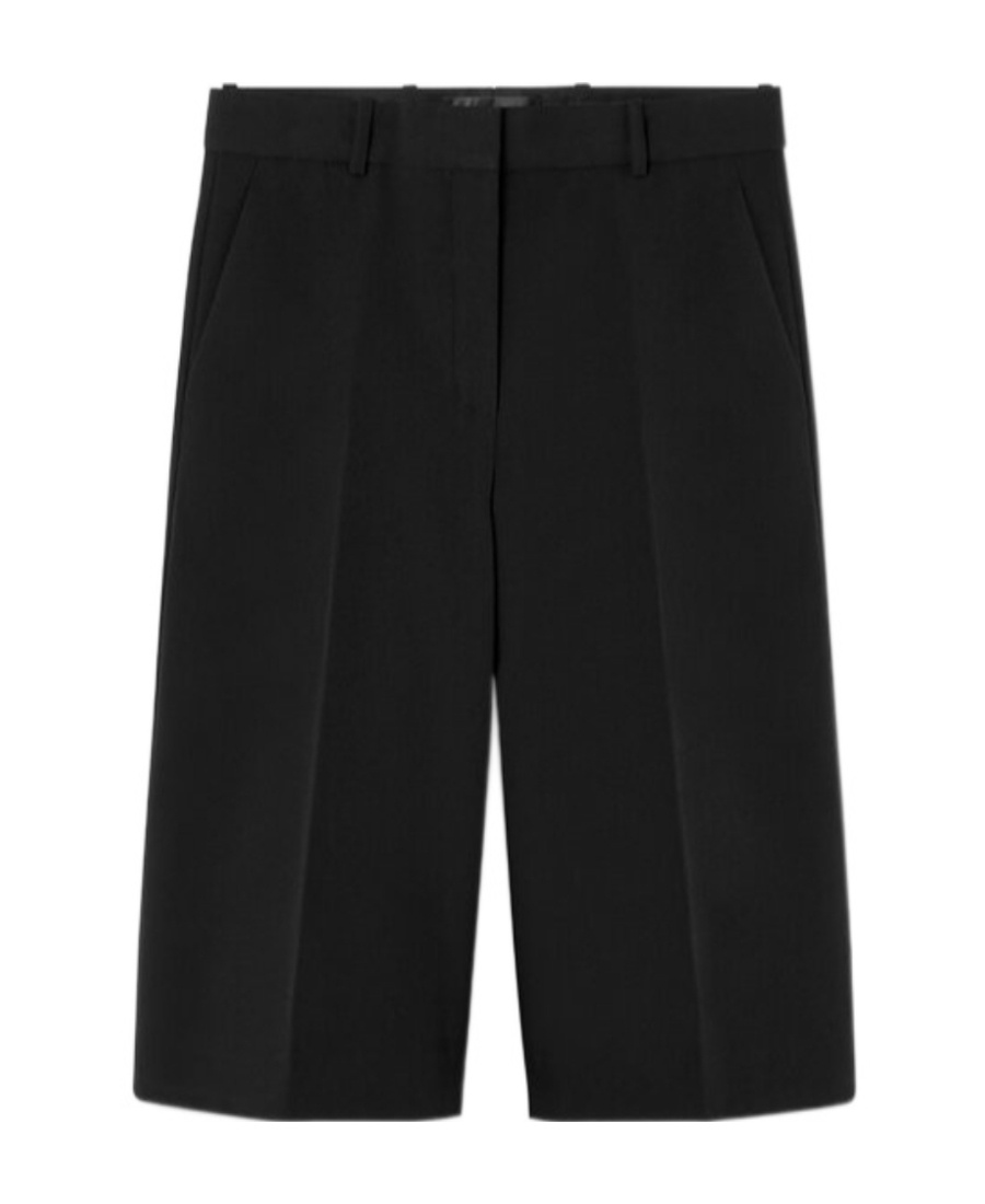 Versace Grain De Poudre Bermuda Shorts In Black