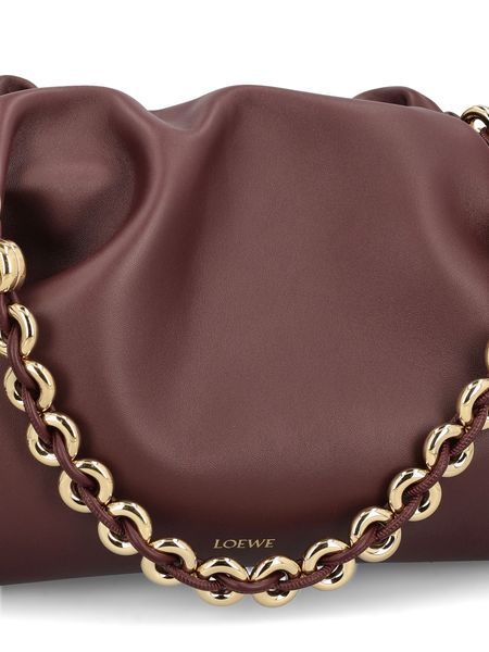 Loewe Flamenco Large Drawstring Purse Bag In Red