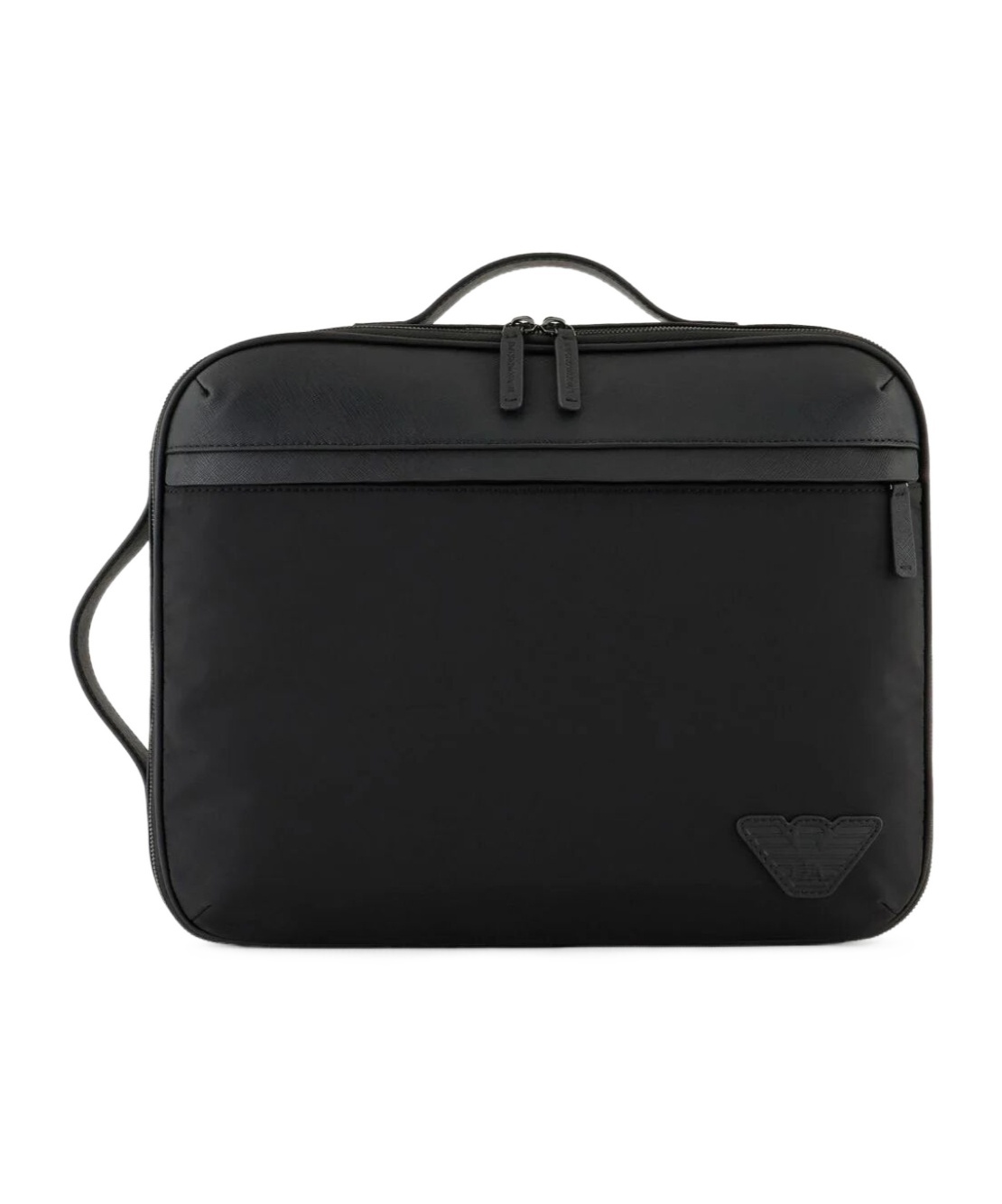 Emporio Armani Logo-appliqué Tote Backpack In Black