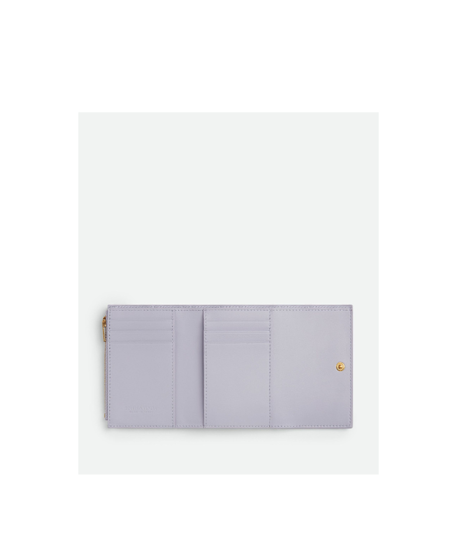 Bottega Veneta Button Your Wallet In Purple