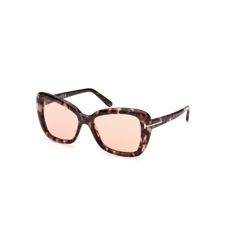 Tom Ford Logo Sunglasses In Brown