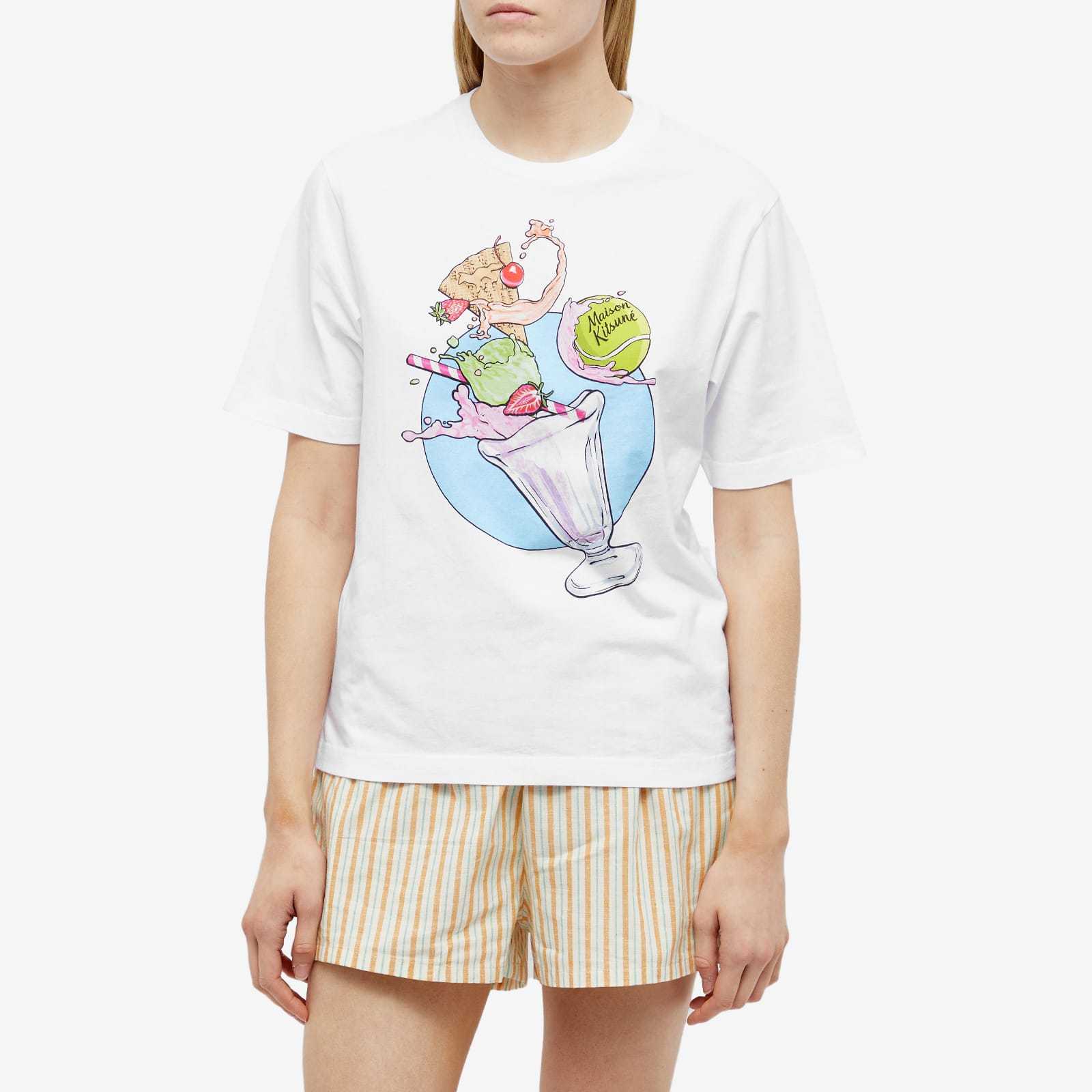 MAISON KITSUNÉ GRAPHIC-PRINT COTTON T-SHIRT