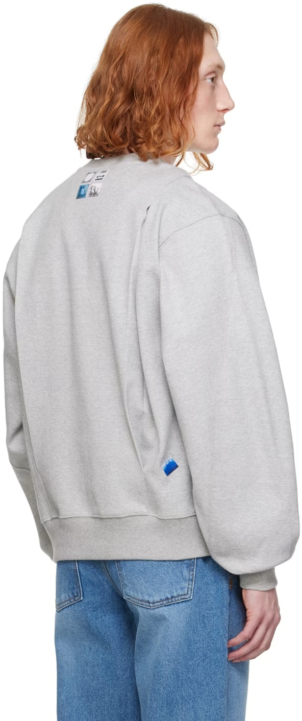 Ader Error Long-sleeved Sweater In White